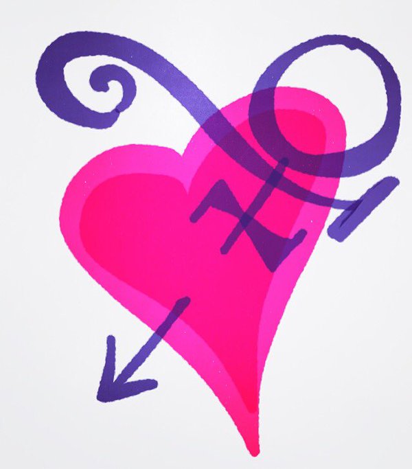 Image result for prince love symbol graphic